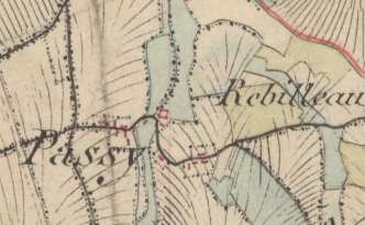 Géographie Etat Major 1866 Passy